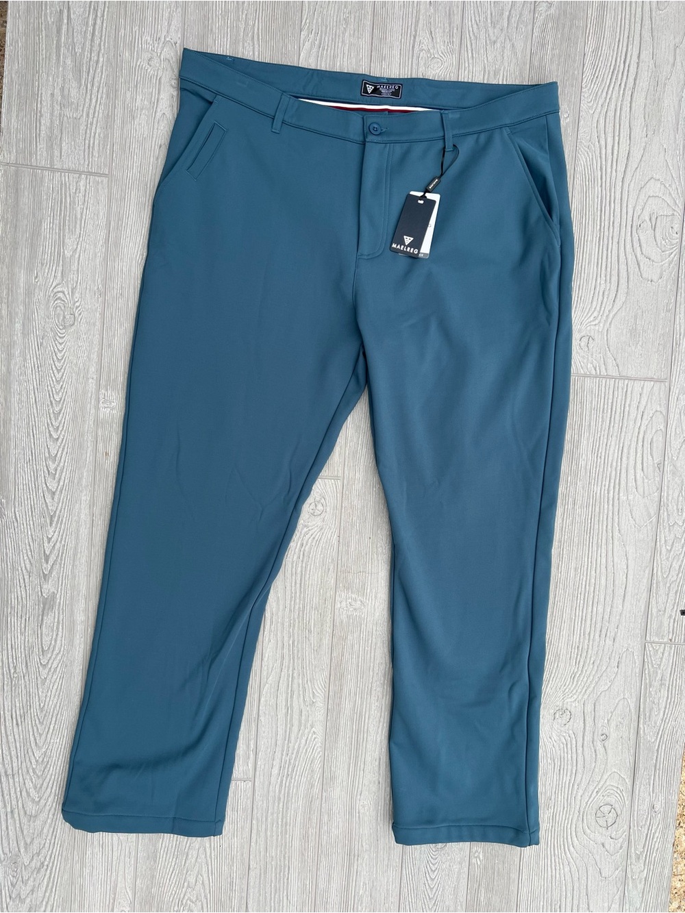 NWT MAELREG ProFlex Cold Weather Golf Pants Mens 40x30 Dusty Blue Performance
